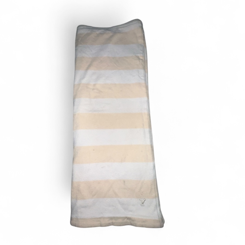 American Eagle Outfitters Cream and White Striped Midi Skirt - Picture 2 of 3